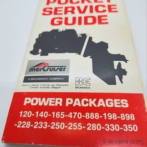 Mercruiser Pocket Service Manual
